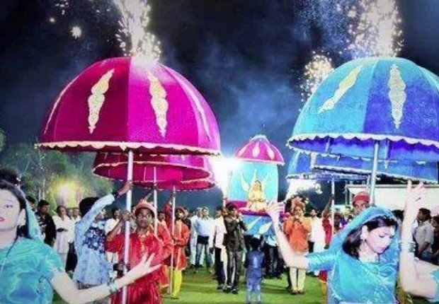 Illuminated Umbrella Procession - Jaipur Event Management